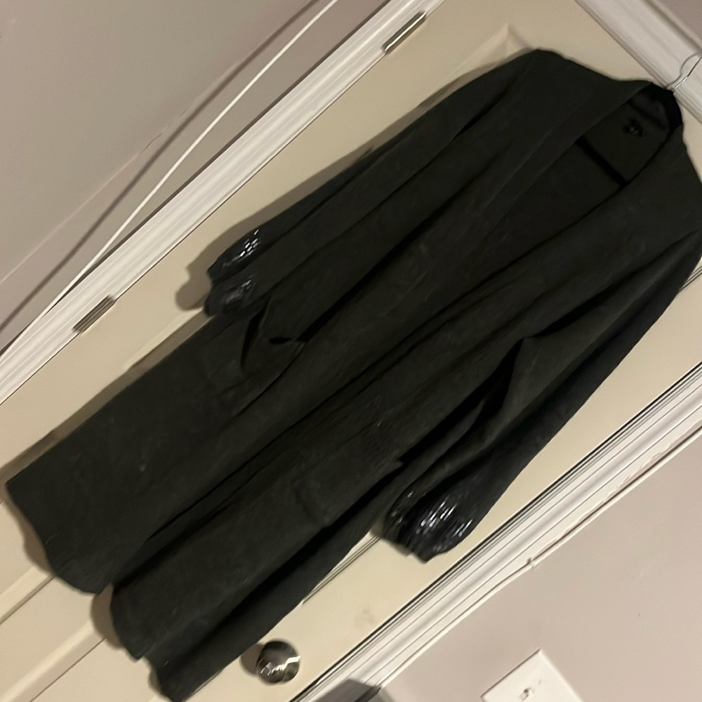 Torrid long  cardigan Gray Sequins on sleeves like new #1